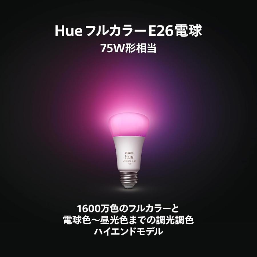 フィリップスヒュー Philips Hue スマート電球 E26 75W相当 フルカラー 