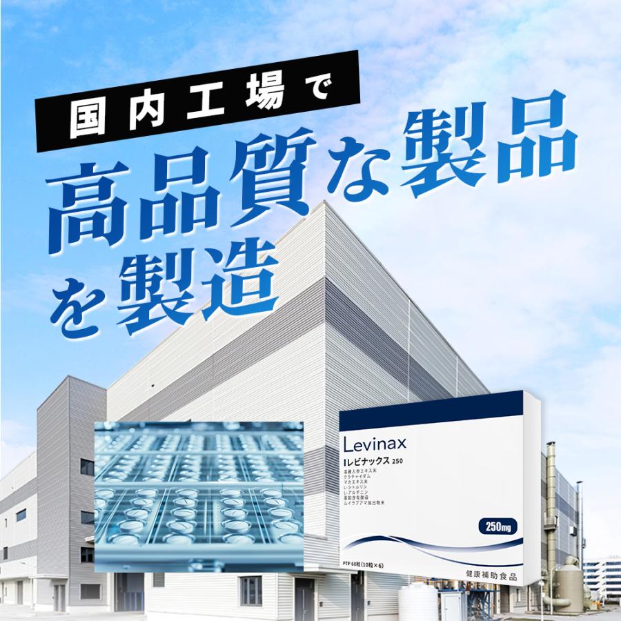 【Levinax(レビナックス)】3箱セット 男性　活力ケア　（打錠　60粒/箱）　高麗人参エキス　シトルリン_5