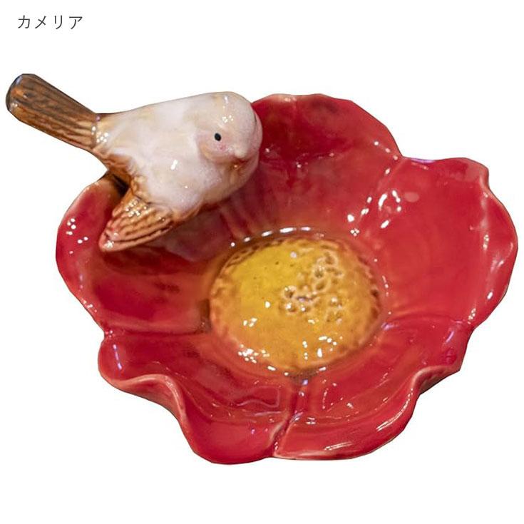 フラワーバード トレイ ミニトレイ 花 小鳥 アクセサリートレイ