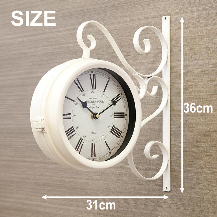 アンティークなボスサイドクロックウォールクロックブラックHW23A0821 HW23A0821_600x600.jpg?v=1712209825