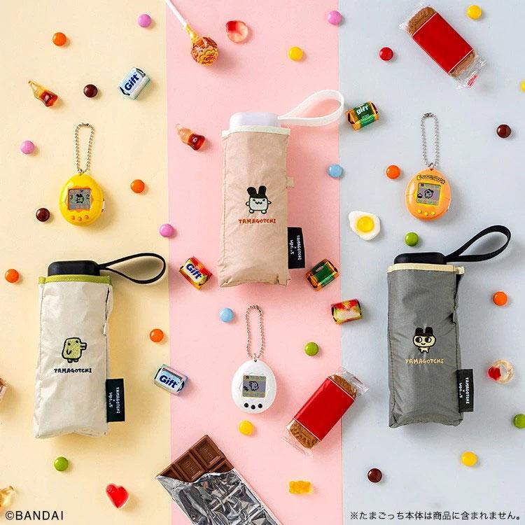 たまごっち×Wpc.っち 遮光刺繍ワンポイント 日傘 折りたたみ傘 たまごっち×Wpc.っち 遮光刺繍ワンポイント 日傘 折りたたみ傘