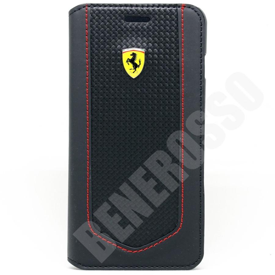 フェラーリ・公式ライセンス品 iPhone6s Plus用カーボンケース Ferrari（フェラーリ） iPhone6 Plus/6s Plus カーボン調 PUレザー