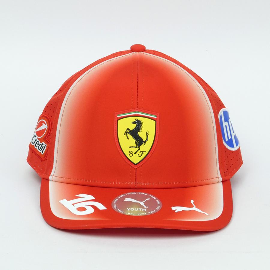 PUMA スクーデリア フェラーリ HP チーム C.ルクレール ジュニア キャップ 2026 レッド 701239031-001の画像