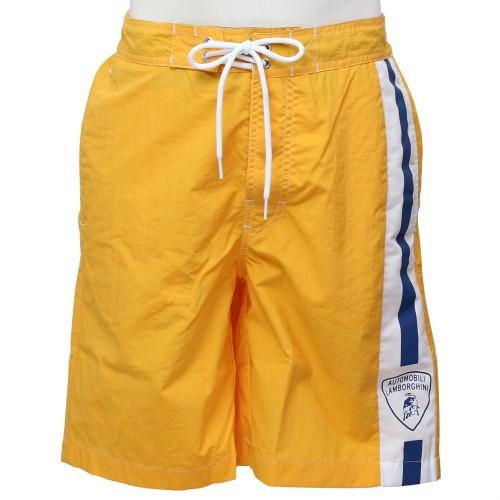 Lamborghini - ランボルギーニ メンズ Bull 縞模様 スイム さる股引き Sun (黄色) 9009952NNY032（返品・取り替えっこ客体外） メンズ-サーフパンツ