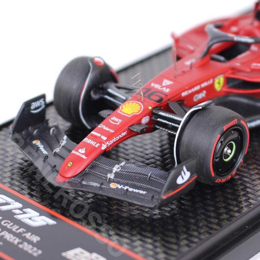 BBR MODELS 1/43スケール フェラーリ F1-75 バーレーンGP 2022 C.ルクレール Winner BBRC275Aの画像