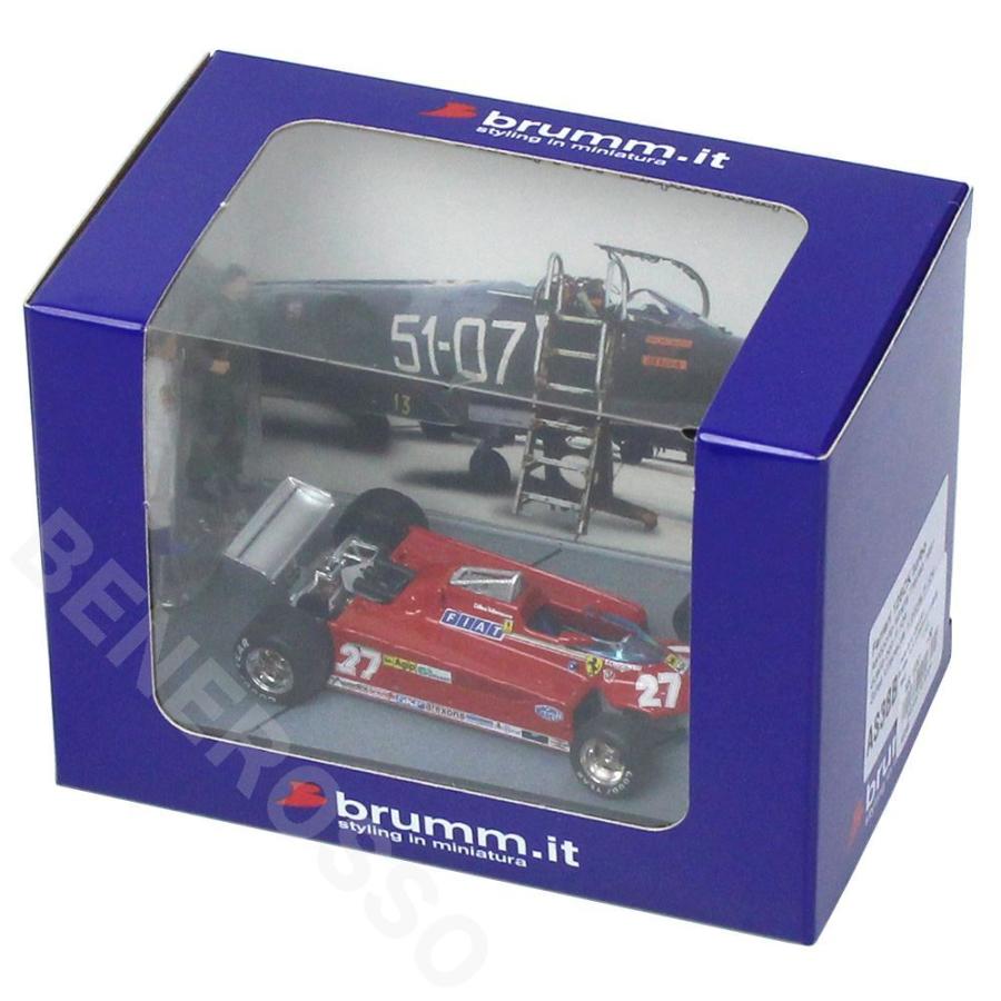 【アウトレット】brumm 1/43スケール フェラーリ 126CK G.ヴィルヌーヴ 1981年 イストラナ空港 AS38B 【返品・交換対象外】｜victorylap｜05