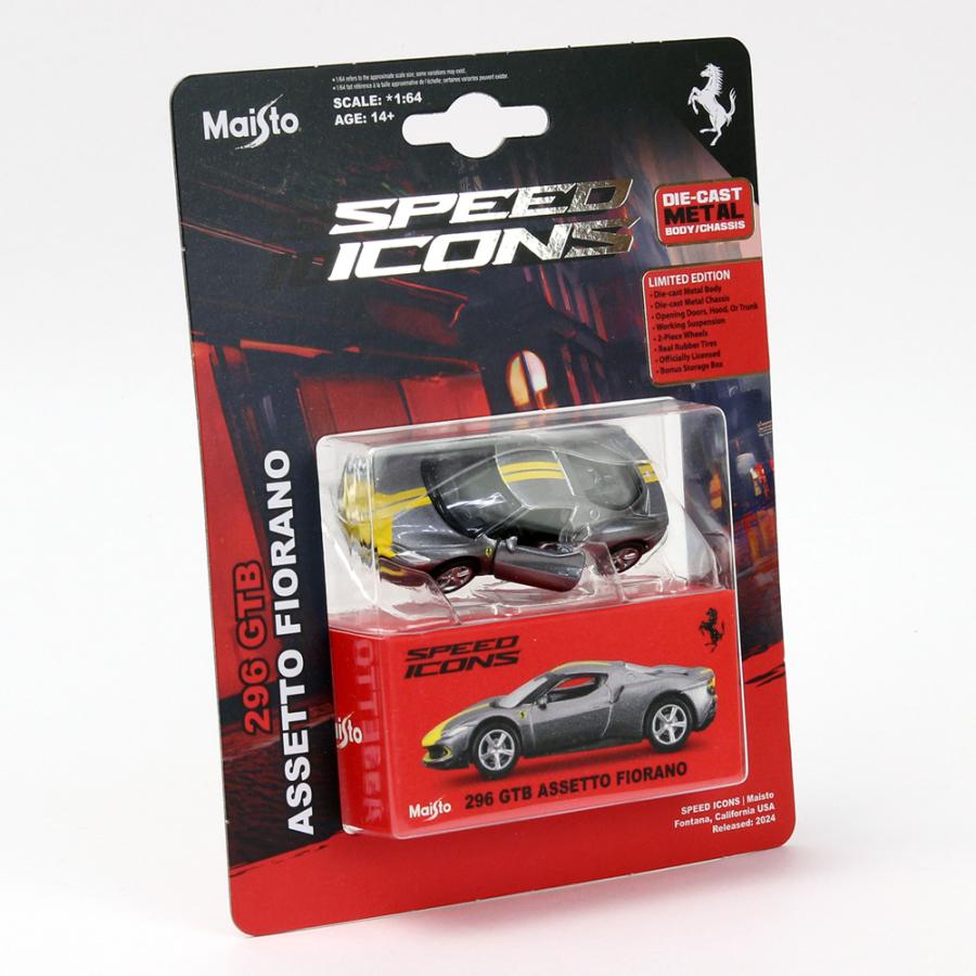 Ferrari（フェラーリ） Maisto 1/64スケール SPEED ICONS 296 GTB