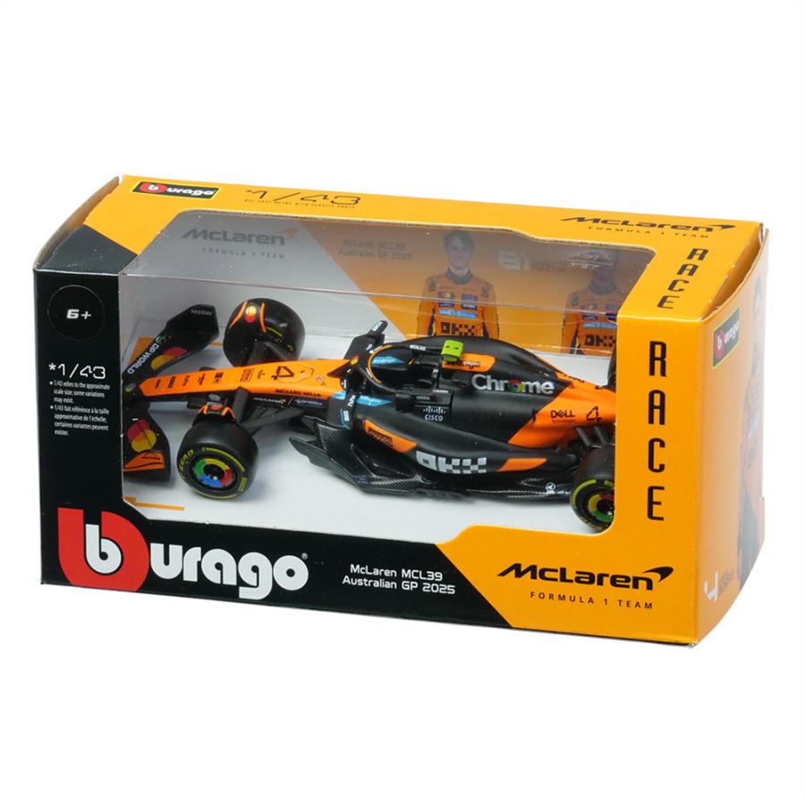 Bburago 1/43スケール マクラーレン F1チーム MCL39 L.ノリス