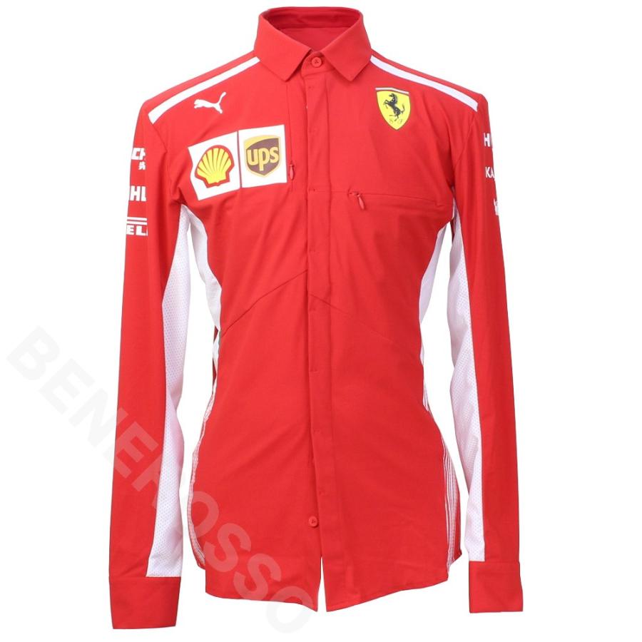 返品 交換対象外 長袖ワイシャツ Lap チーム シャツ チーム 長袖ワイシャツ フェラーリ 18 ワイシャツ Sel Ite F1グッズ ショップ 今年も話題の の Victory 長袖 クルー支給用 レッド Lanordika Com