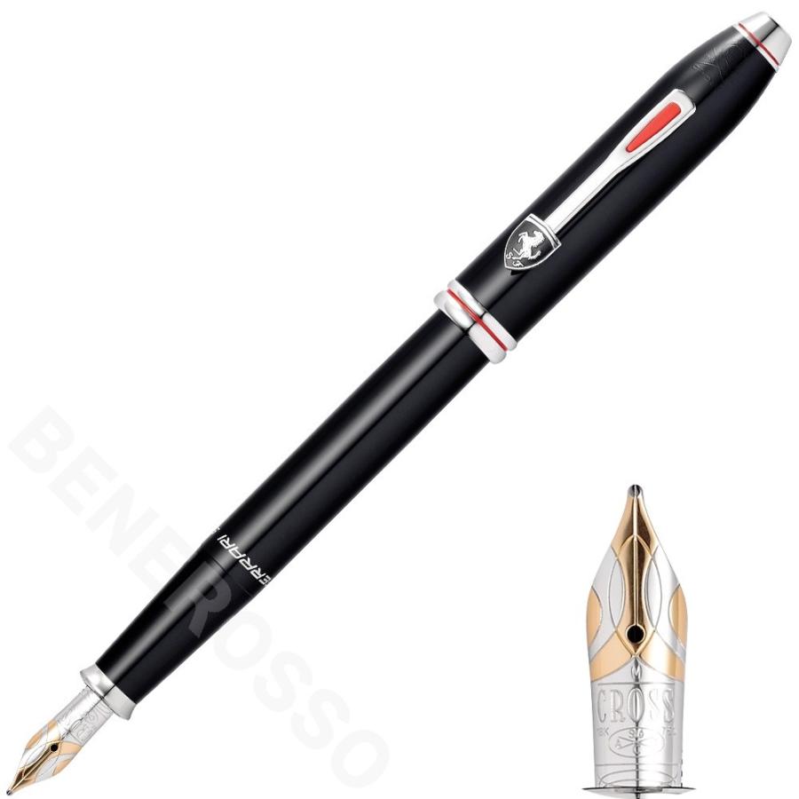 CROSSタウンゼントフェラーリグロッシーブラックラッカー万年筆