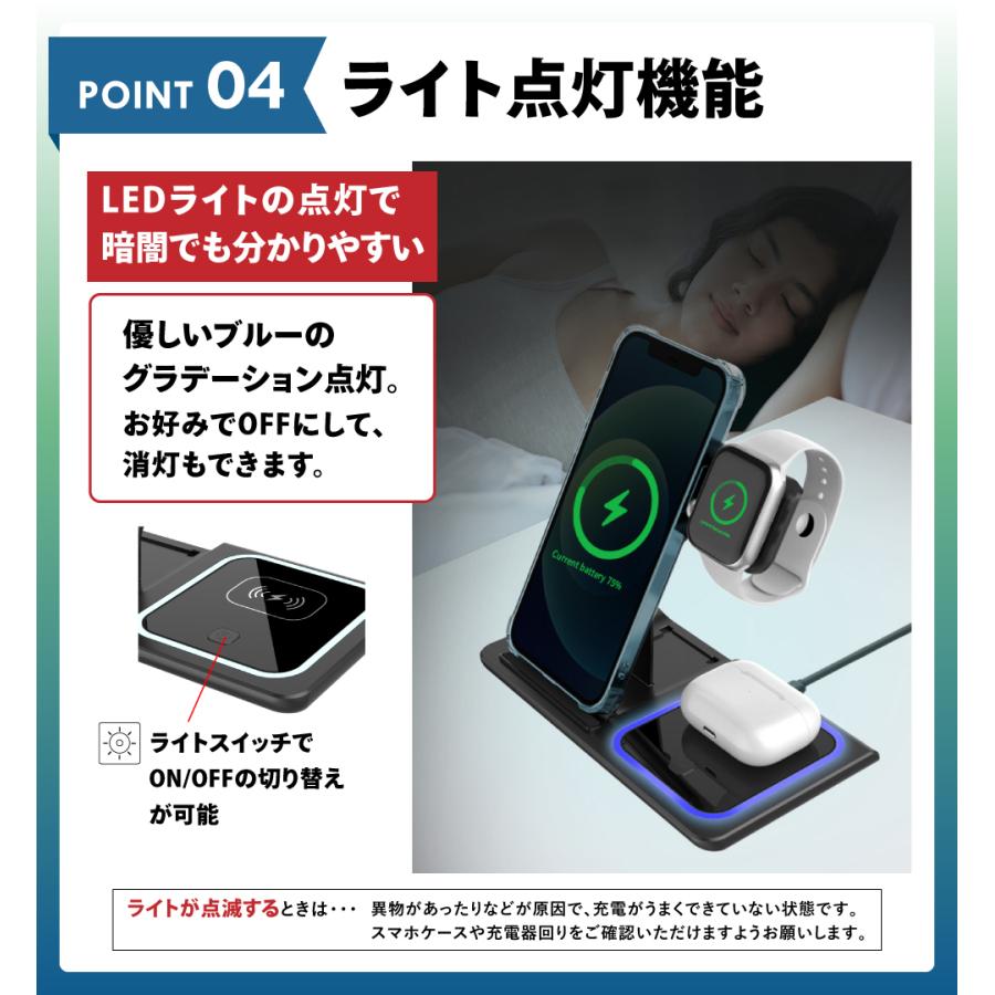 ワイヤレス充電器 3in1 ワイヤレス 充電器 充電ドック Iphone Applewatch Android Airpods Pro スタンド Iphone12 Iphone11 X Xr 急速充電 3台同時充電可能 Ya0069 Vidas 通販 Yahoo ショッピング