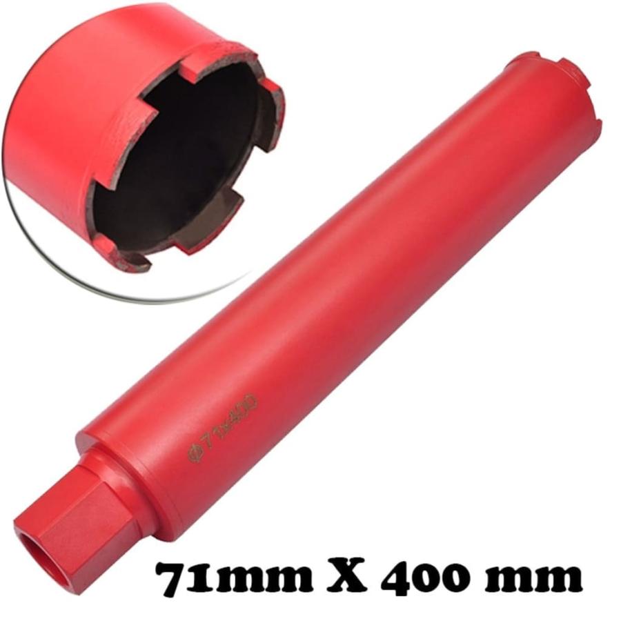vidaXL 71mm X 400 mm 乾湿式 ダイヤモンド コアドリルビット : vidaXL