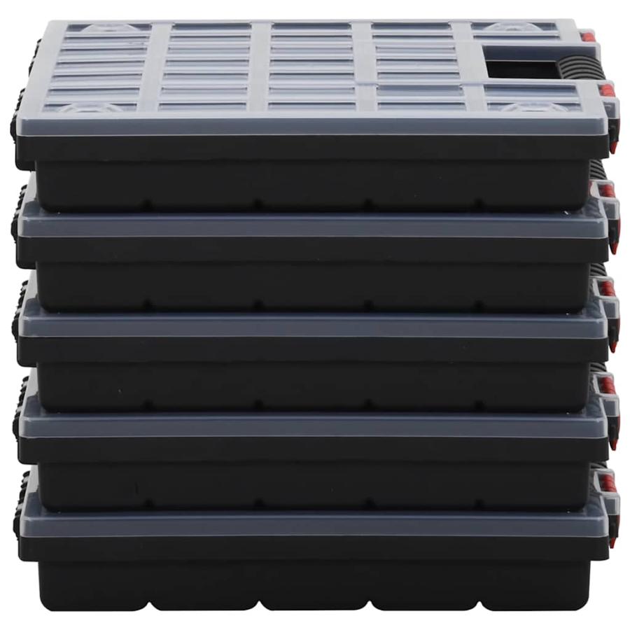 【新着商品】vidaXL アソートボックス 5個入り 40x30x5 cm ポリ vidaXL アソートボックス 5個入り 40x30x5 : vidaXL Yahoo!店 - 通販