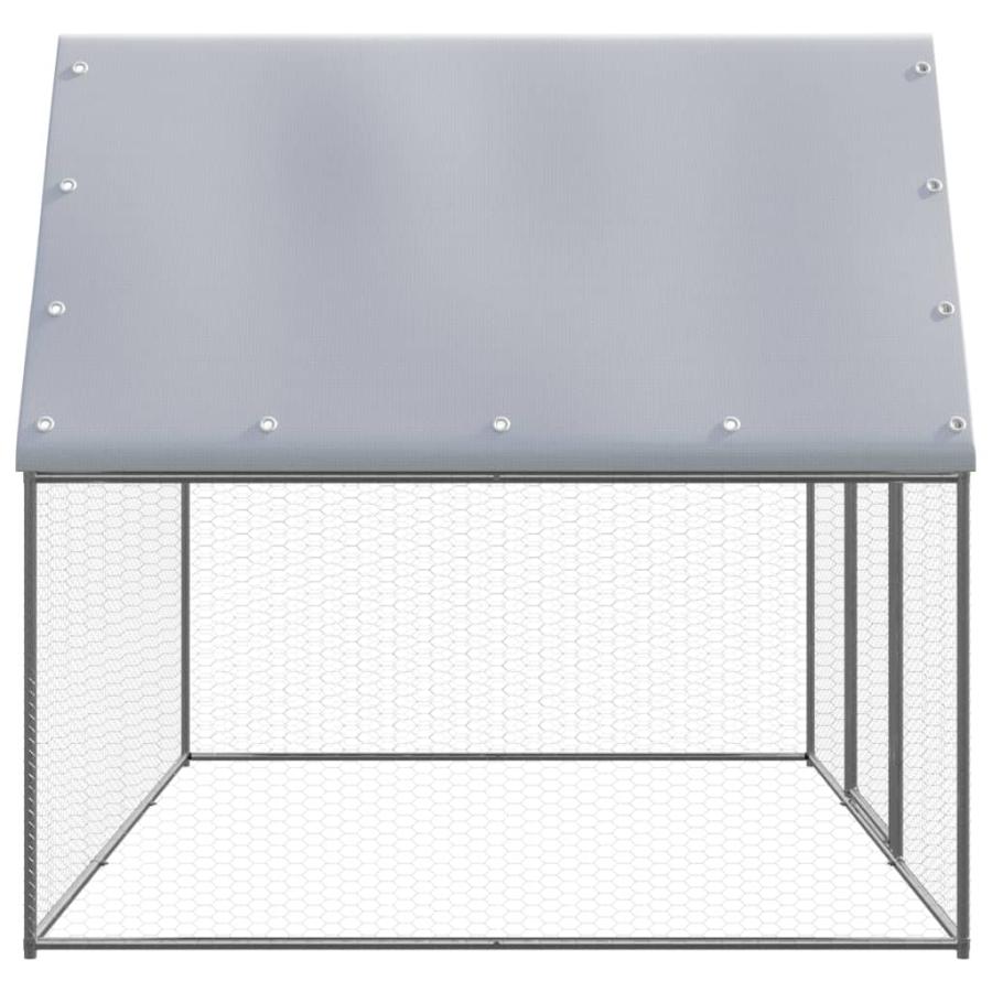 鶏小屋 シルバー＆グレー 3x2x2 m