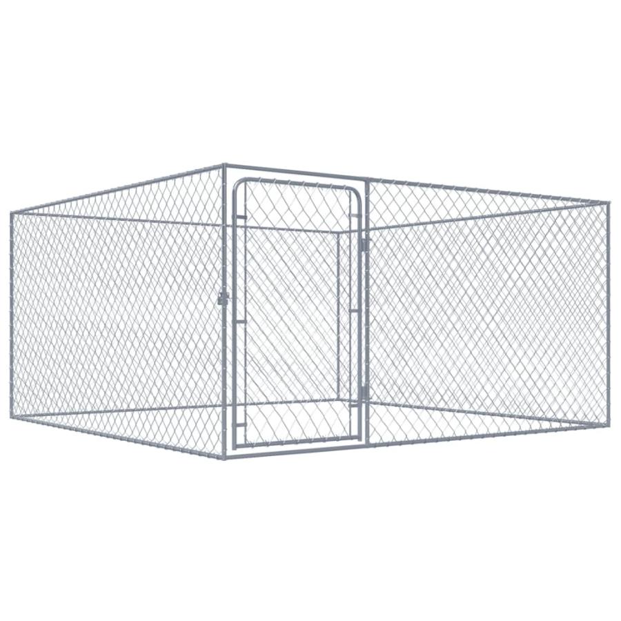 屋外用犬小屋 亜鉛メッキ鋼製 2x2x1m