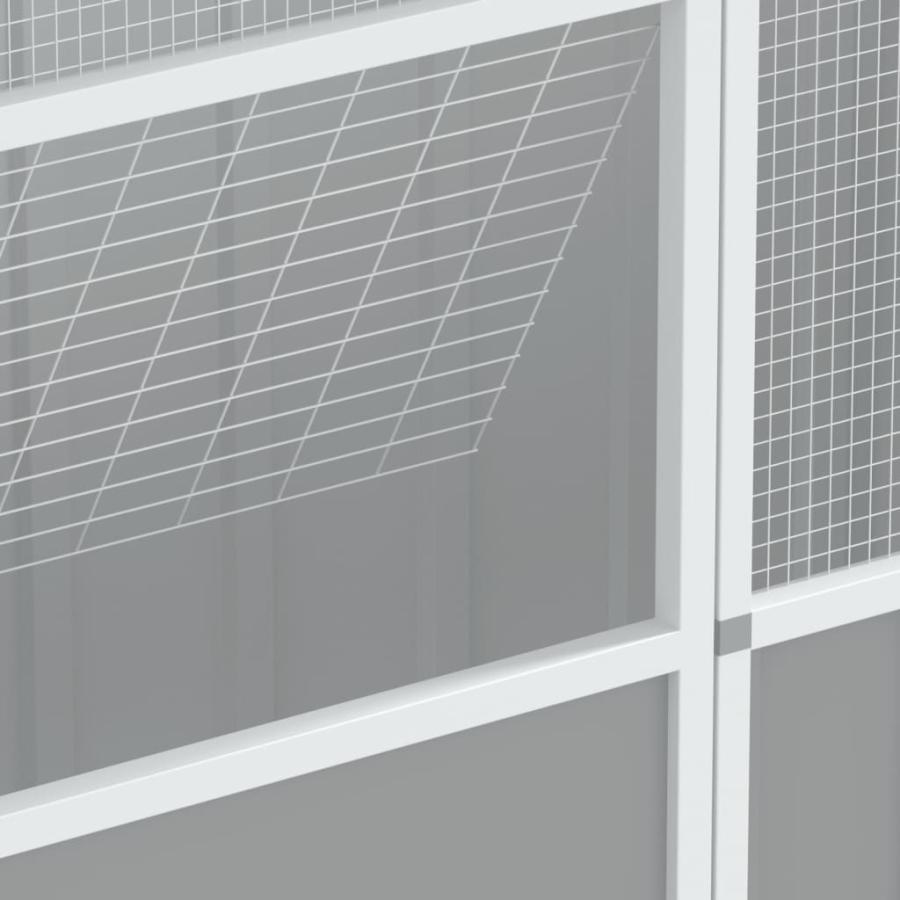 バードケージ グレー 115x78x200 cm 亜鉛メッキ鋼の画像