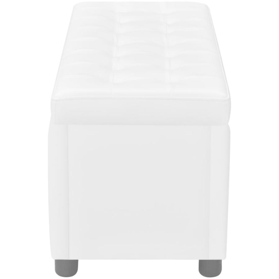 vidaXL 収納オットマン 人工皮革 ホワイト : vidaXL Yahoo!店 - 通販