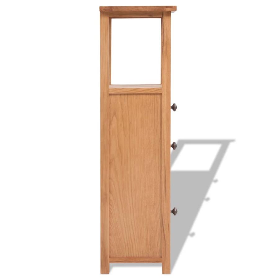 【お値下げ】木製コーナーキャビネット ダークレッド vidaXL コーナーキャビネット 26x26x94cm オーク無垢材 : vidaXL Yahoo