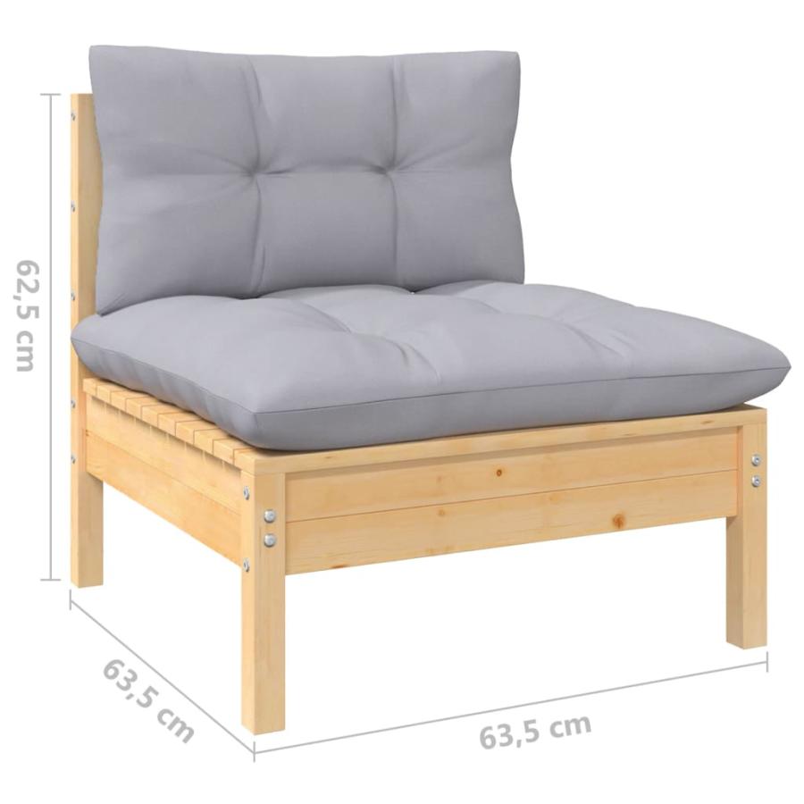 ソファ ラタン調 おしゃれ ガーデンソファ アウトドア 屋外用 バルコニー 北欧 屋外家具 ホテル セット 5点 グレークッション付き パインウッド