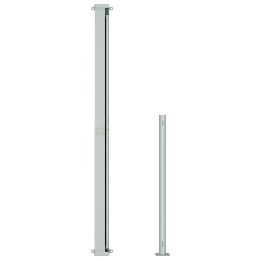 vidaXL パティオ用 引き込み式サイドオーニング 220x500cm グレー