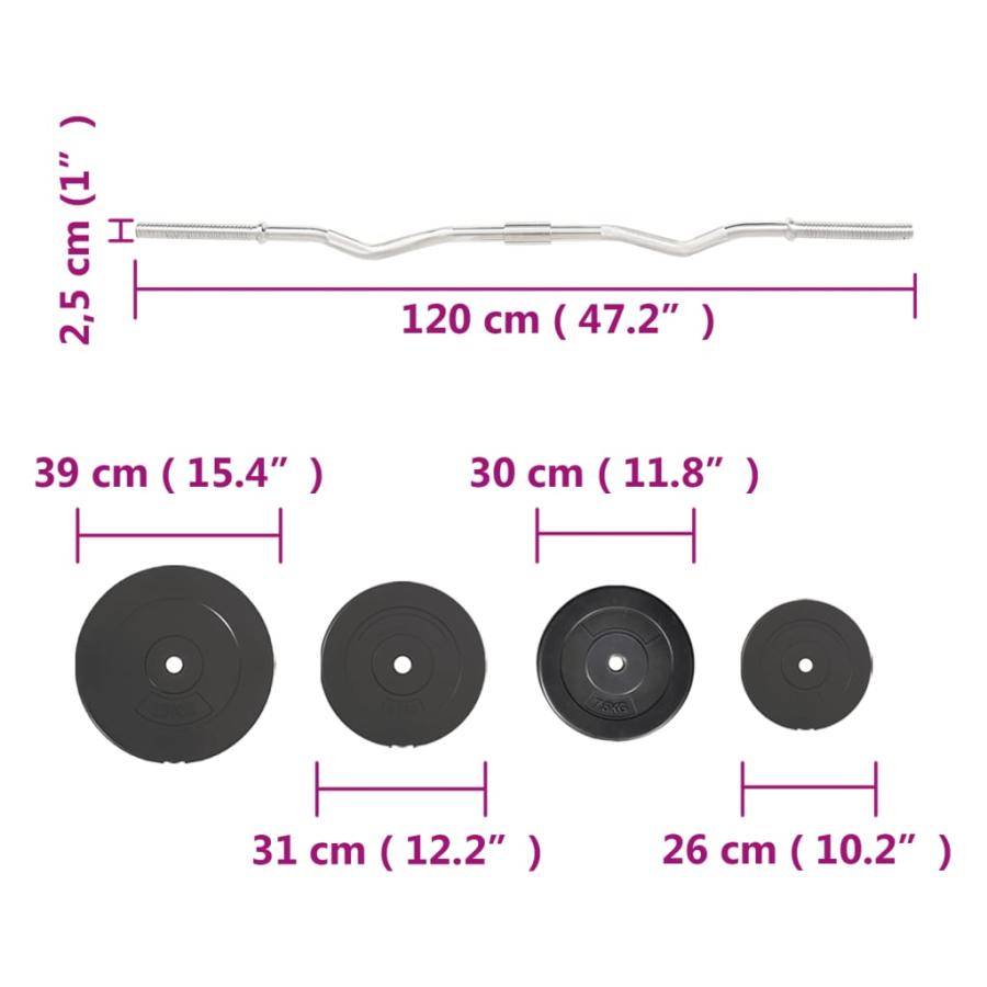 カールバーベル プレートセット付 90kg_5