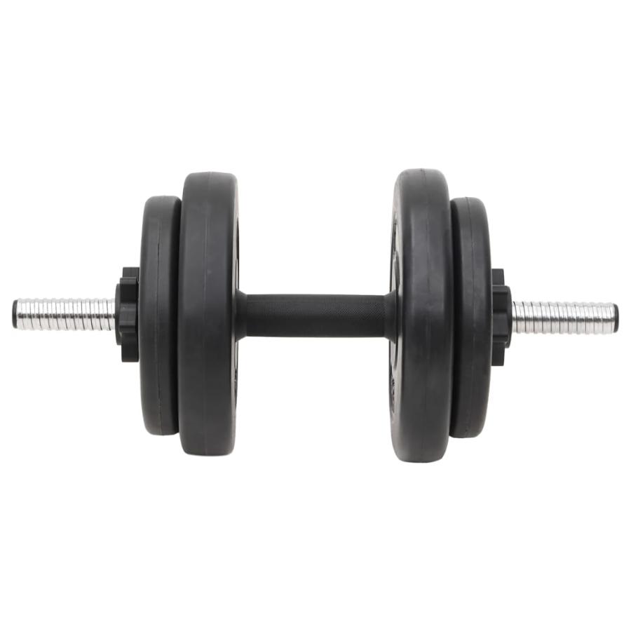 vidaXL バーベル＆ダンベル プレートセット付 120kg : vidaXL Yahoo!店