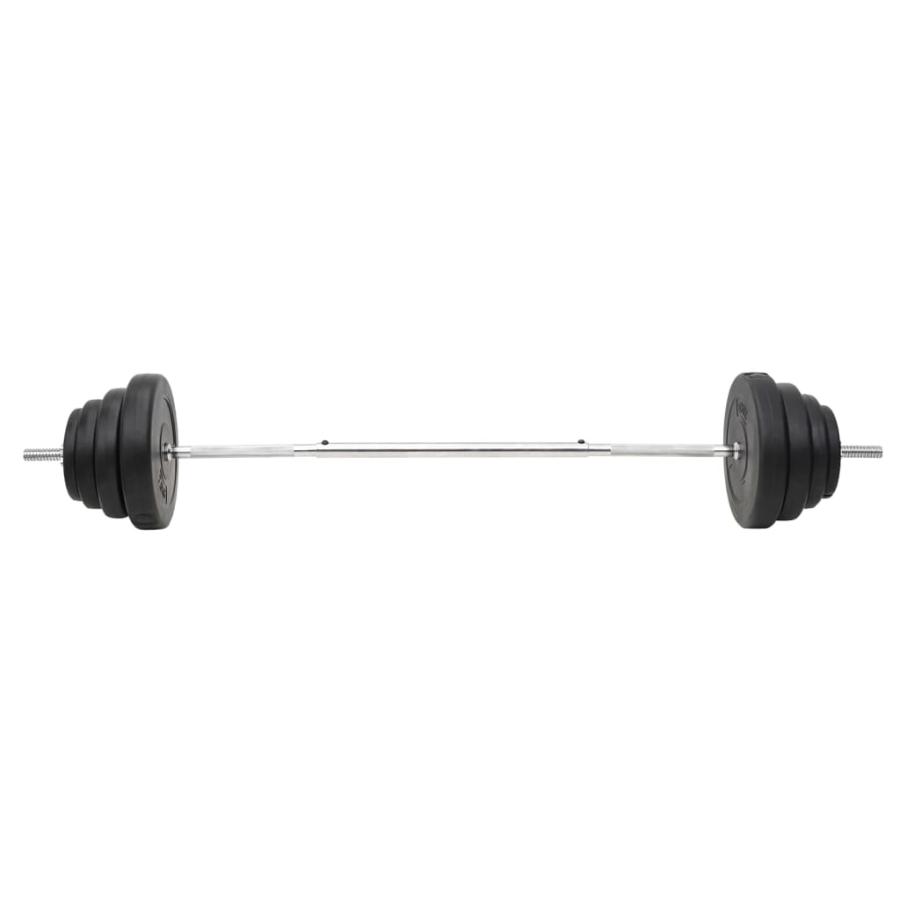 vidaXL バーベル＆ダンベル プレートセット付 120kg : vidaXL Yahoo!店