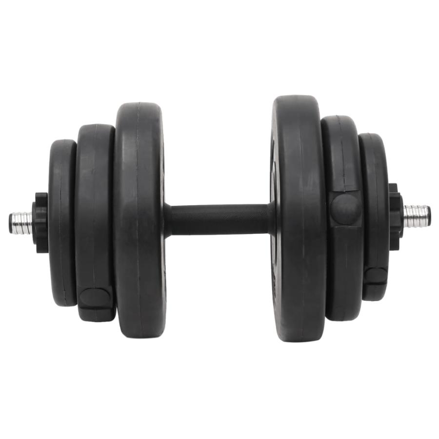 vidaXL バーベル＆ダンベル プレートセット付 120kg : vidaXL Yahoo!店