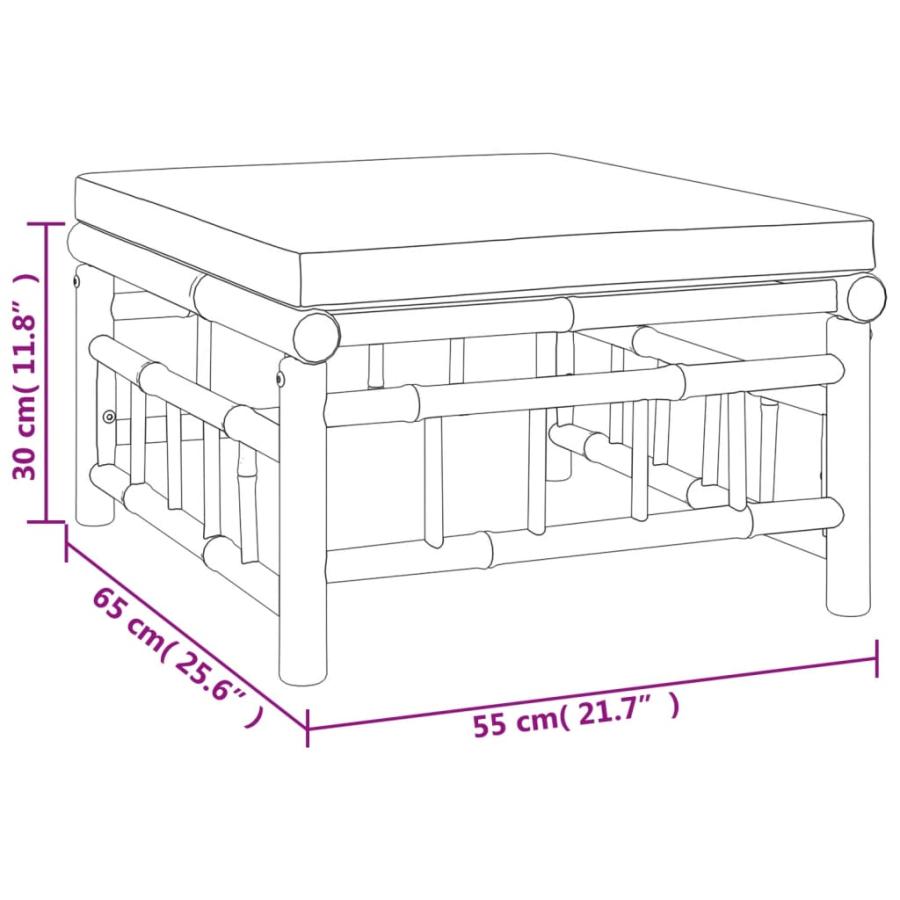 ソファ ラタン調 おしゃれ ガーデンソファ アウトドア 屋外用 バルコニー 北欧 屋外家具 ホテル 4点セット クリームホワイトクッション付き 竹製_4