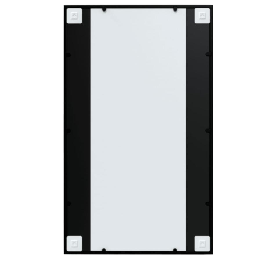 ウォールミラー 3点 ブラック 100x60cm 金属製の画像