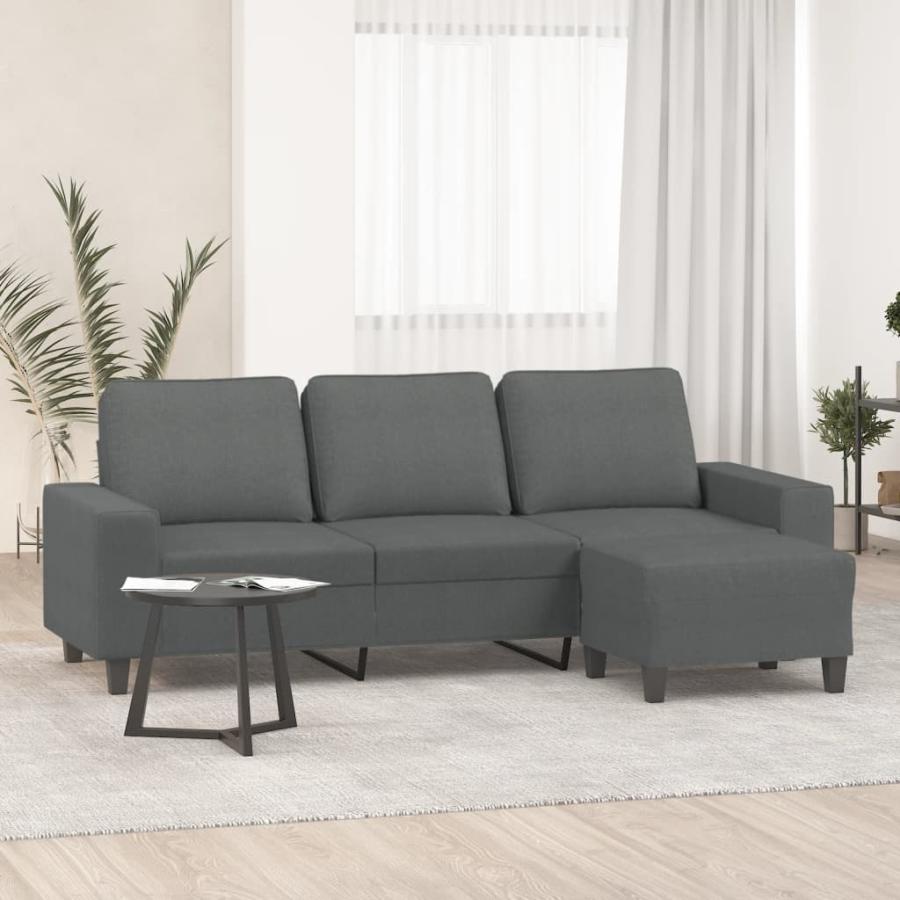 vidaXL 3人掛けソファ フットスツール付き : vidaXL - 通販 - Yahoo