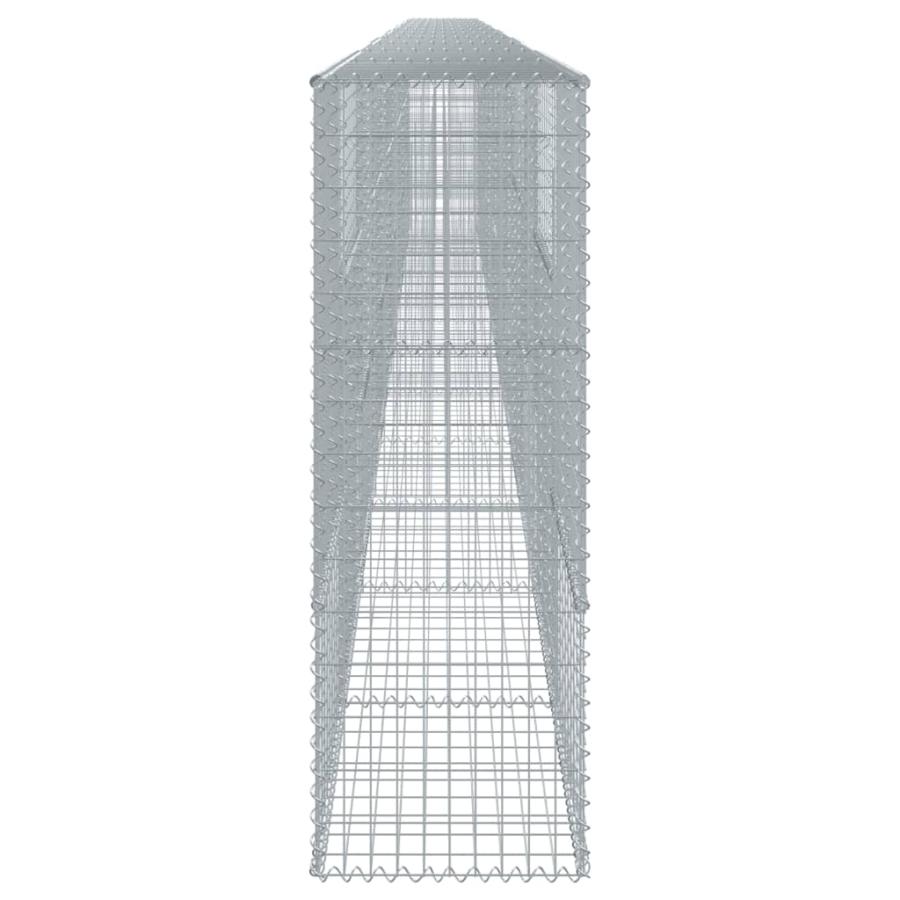 蛇籠バスケット カバー付き 1200x50x150cm 亜鉛メッキ鉄_3