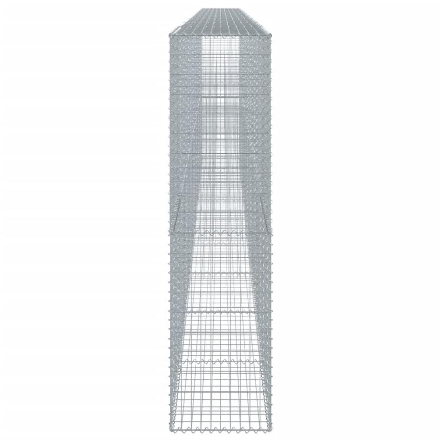 蛇籠バスケット カバー付き 900x50x200cm 亜鉛メッキ鉄の画像