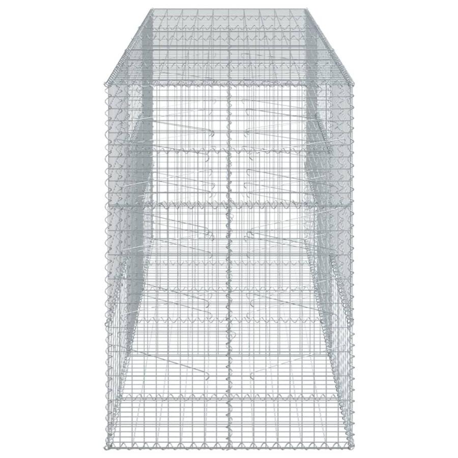 蛇籠バスケット カバー付き 300x100x150cm 亜鉛メッキ鉄_1