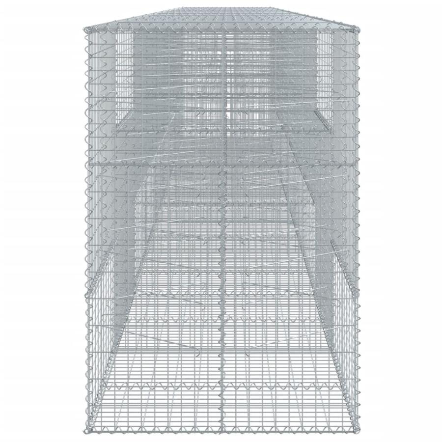 蛇籠バスケット カバー付き 900x100x150cm 亜鉛メッキ鉄_4
