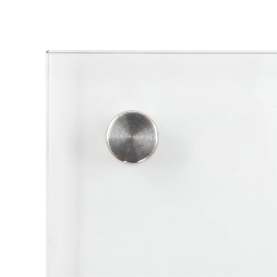 キッチン用 汚れ防止板 2点 透明 70x40cm 強化ガラス製_1