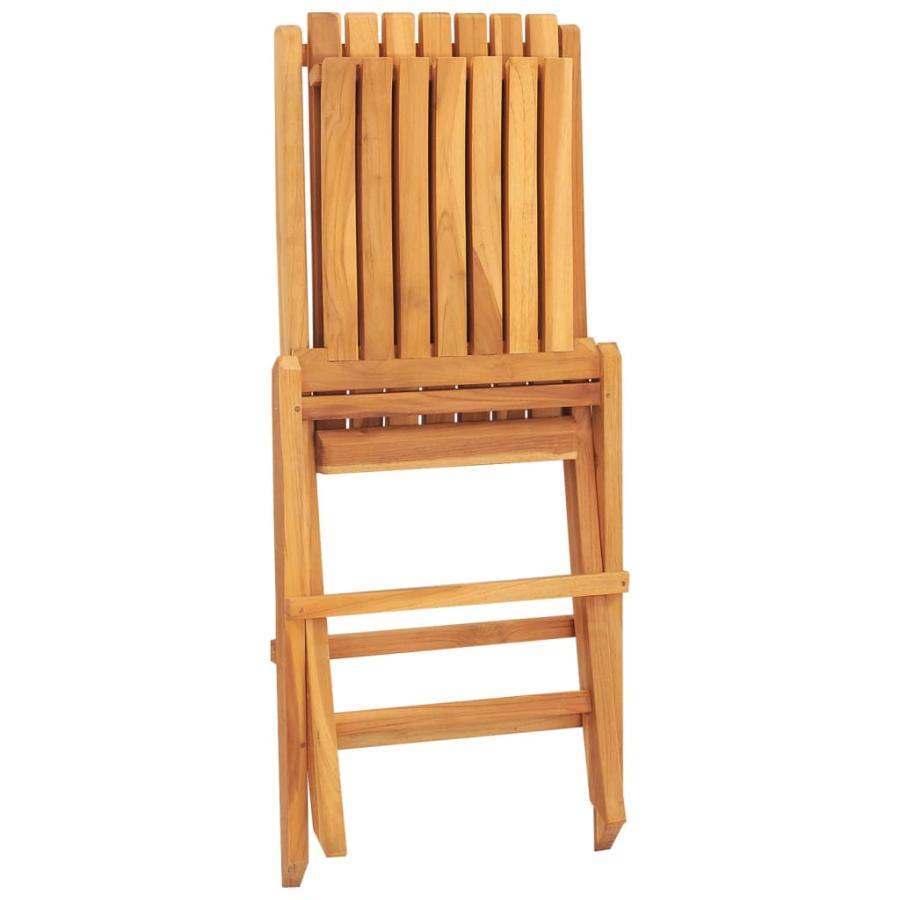 チェア リクライニングチェア 折りたたみ キャンプ アウトドア キャンプ用品  2点 47x47x89 cm チーク無垢材の画像