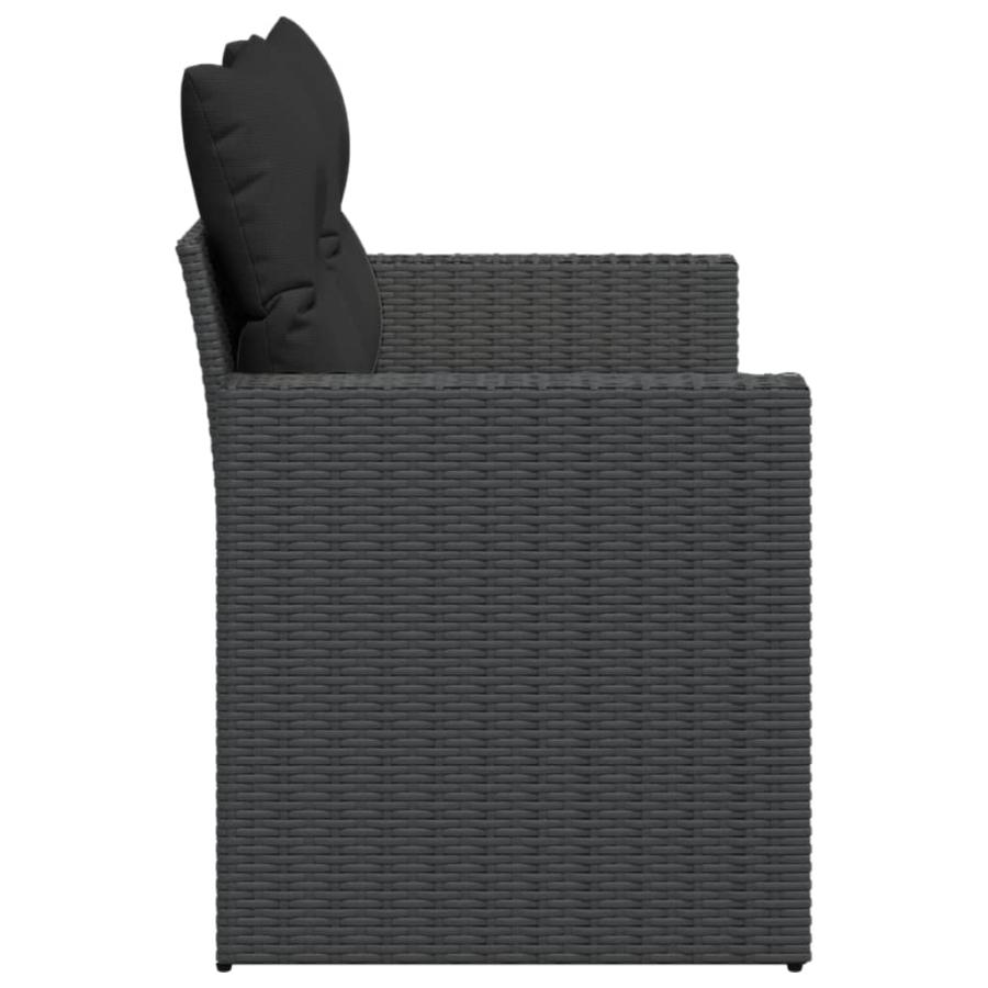 vidaXL ガーデンソファ クッション付き 2人掛け Amazon.co.jp: vidaXL