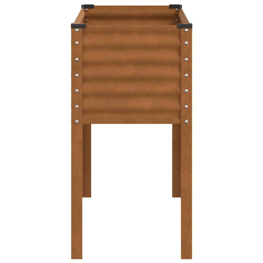 vidaXL ガーデンプランター 100x45x90 cm 耐候性スチールの画像