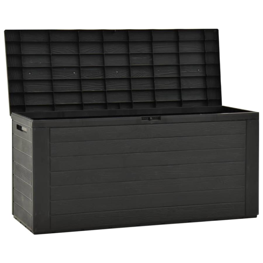 vidaXL ガーデン収納ボックス アントラシート 116x44x55 cm : vidaXL