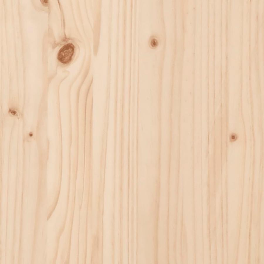 シューズキャビネット 110x34x45 cm 無垢のパイン材の画像