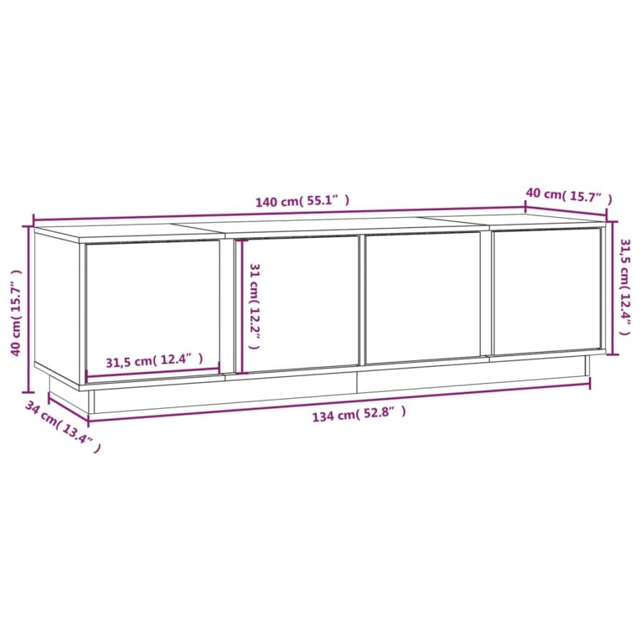 テレビボード おしゃれ ローボード 140x40x40 【美術品】 cm パイン無垢材
