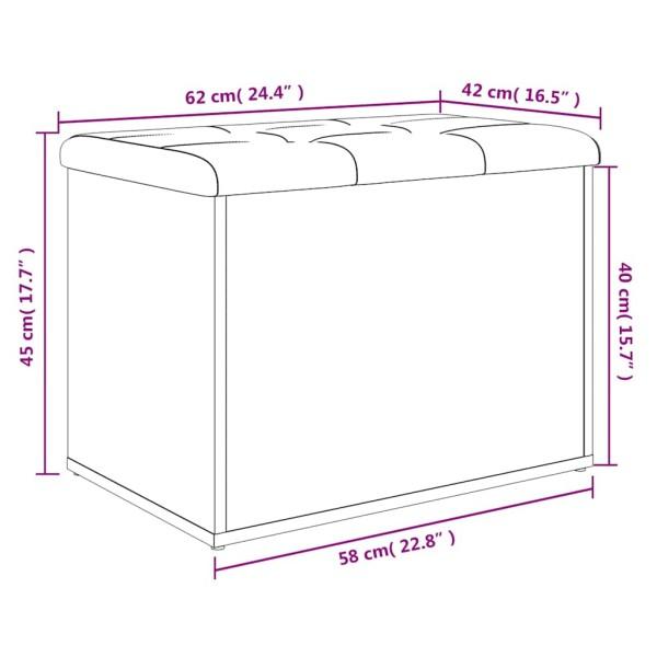 vidaXL 収納ベンチ ソノマオーク 62x42x45の画像