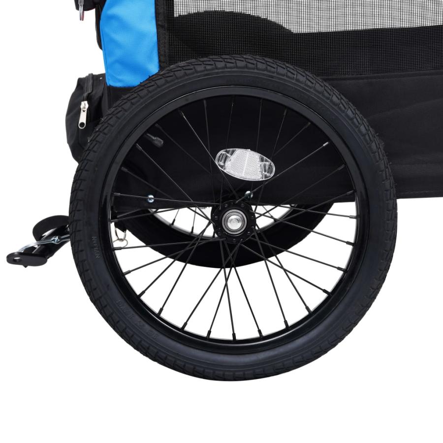 vidaXL 2-in-1 ペット用自転車トレーラー＆ジョギングベビーカー