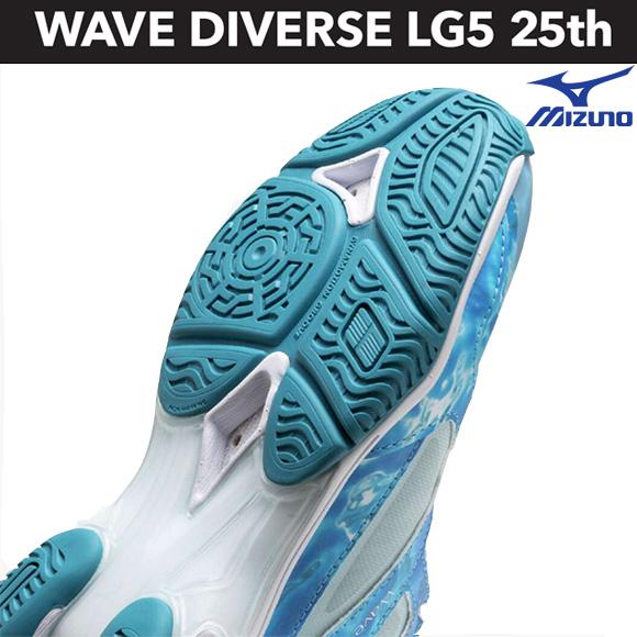 MIZUNO ミズノ ウエーブダイバースLG5 25th 25周年モデル フィットネスシューズ 31GF2573 スタジオエクササイズ エアロビクス ダンスエクササイズの画像
