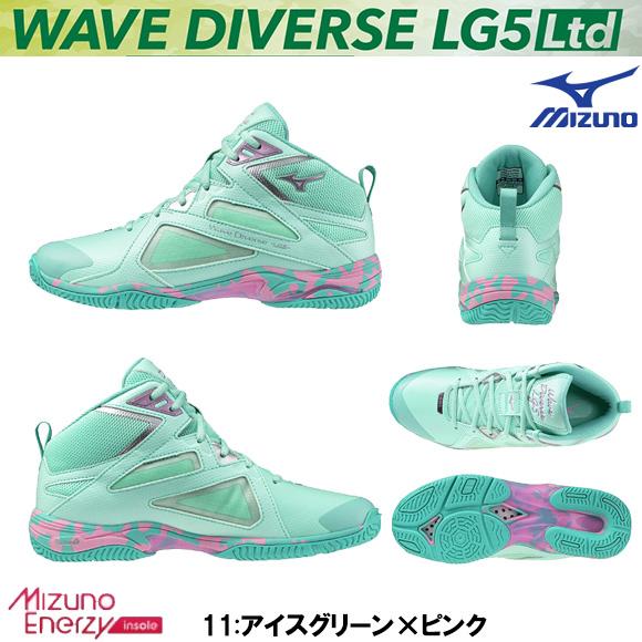 MIZUNO ミズノ ウエーブダイバースLG5 LTD フィットネスシューズ 31GF2575 スタジオエクササイズ エアロビクス ダンスエクササイズの画像