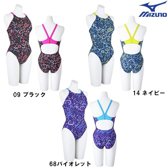 25春夏 MIZUNO ミズノ エクサースーツ N2MAC785 レディス ミディアムカット 練習水着 競泳 女性 ネコポス発送 代引き不可 | MIZUNO | 01