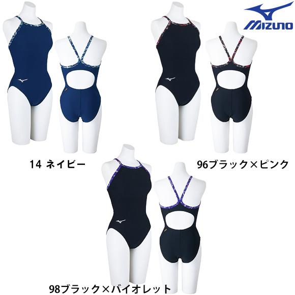 25春夏 MIZUNO ミズノ エクサースーツ N2MAC787 レディス ミディアムカット 練習水着 競泳 女性 ネコポス発送 代引き不可 | MIZUNO | 01