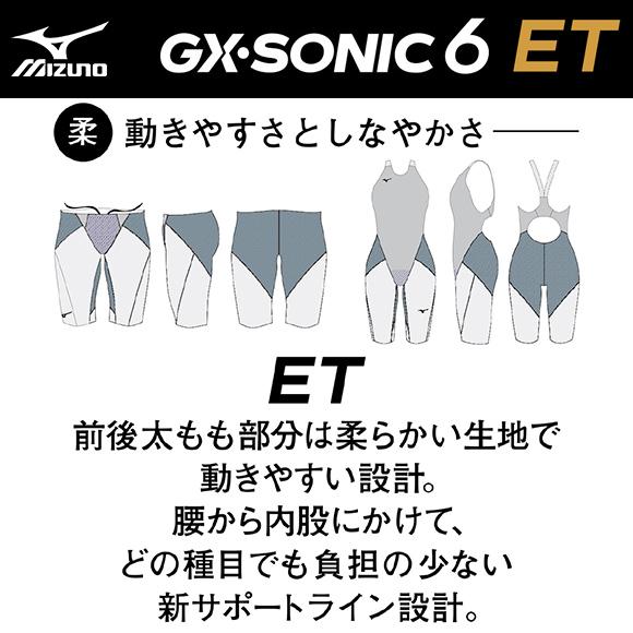 MIZUNO（ミズノ） GX・SONIC6 ET N2MGA70393 レディス ハーフスーツ WA