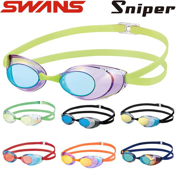 SWANS スワンズ SR-10M ノンクッションスイムゴーグル ミラーレンズ